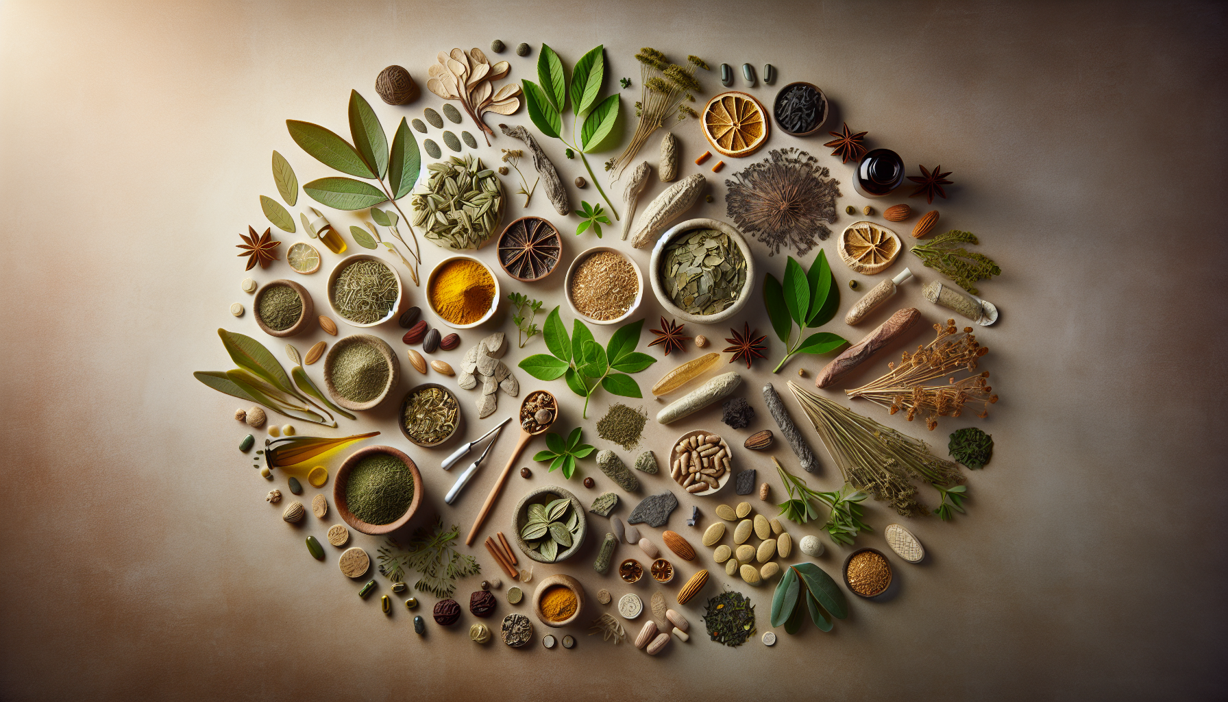 Composição de ervas fitoterápicas para equilíbrio hormonal.