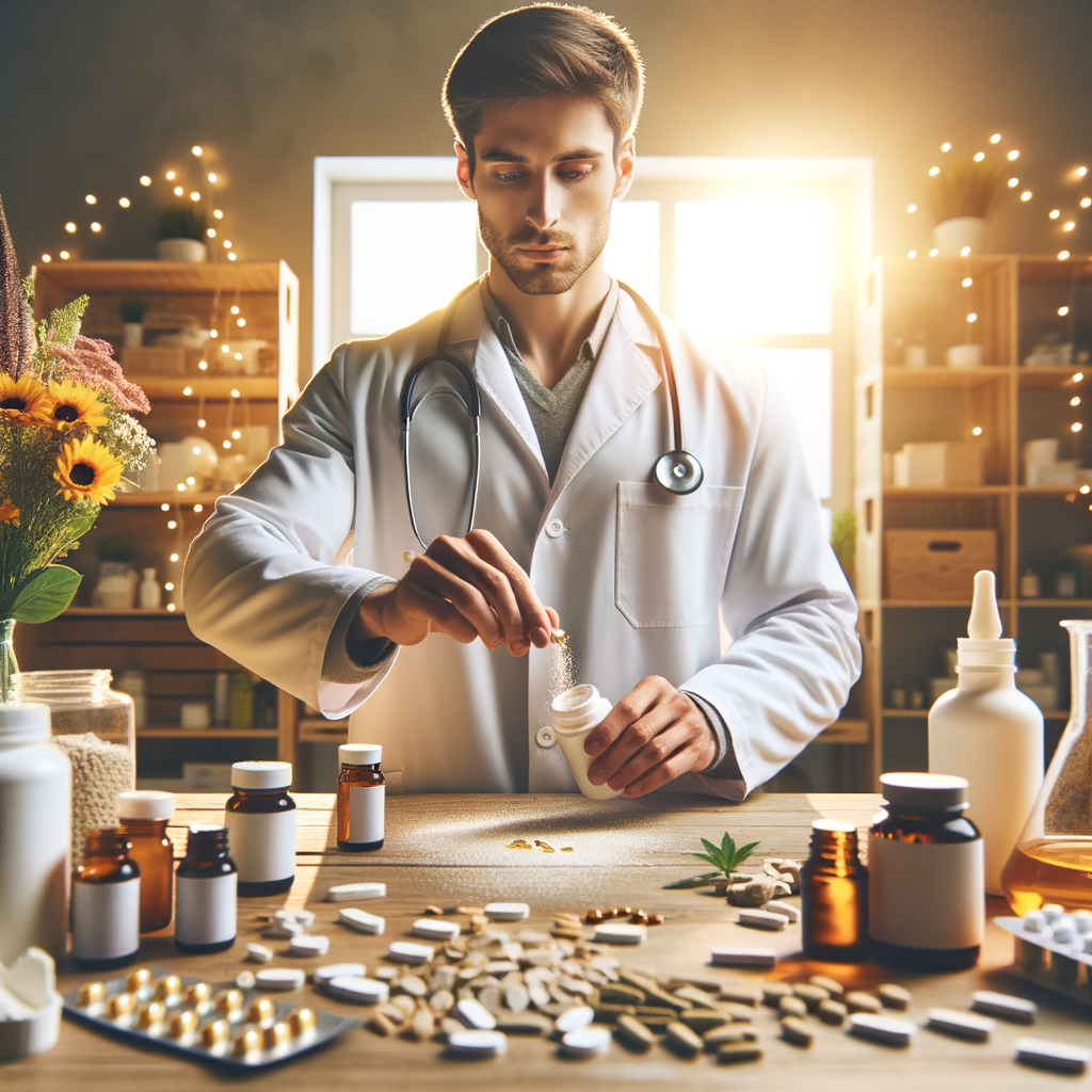 Cúrcuma em pó e cápsula de piperina representando um suplemento natural para saúde